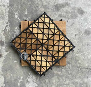 กระเบื้องปูพื้นไม้เนื้อแข็งอะคาเซียแบบประสานสำหรับลานและดาดฟ้าใช้กลางแจ้ง - Product Image 4