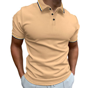 Nouveau design de polo élégant et confortable pour hommes nouveauté vêtements de rue confortable polo en coton léger pour hommes - Product Image 4