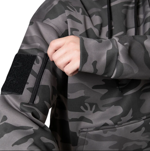 OEM logotipo personalizado de alta calidad con estilo Streetwear de los hombres de invierno sudaderas con capucha de camuflaje de talla grande esencial gran oferta - Product Image 4