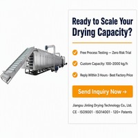Energiebesparende gaasbanddroger SUS304 400-2000kg/uur Continue fruit- en groentedroger Meerlaagse industriële droogmachine