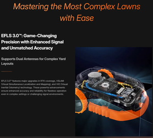 Segway Navimow X3 AI Mapping 3D <b>Camera</b> Wire-Free Smart Automatic Grass Cutting tractor Lawn Mower Robot for 0.5 to 2.5 Acre - Product Image 2