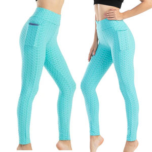 Leggings Deportivos de Cintura Alta, Sin Costuras, a la Moda, con Cintura Elástica, para Gimnasio, Yoga y Ejercicio - Product Image 3