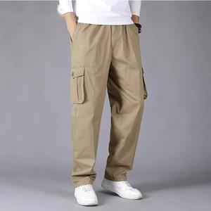 Pantalon Cargo en coton 6XL pour homme, grande taille, vêtements de travail respirants pour l'été, printemps, automne, jogging d'escalade décontracté, pantalon de survêtement pour homme - Product Image 1