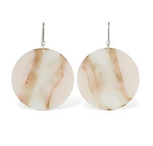 Boucles d'oreilles en résine Rond Teardrop Résine Daily wear portant des bijoux personnaliser la taille mordent design naturel artisanat - Product Image 1