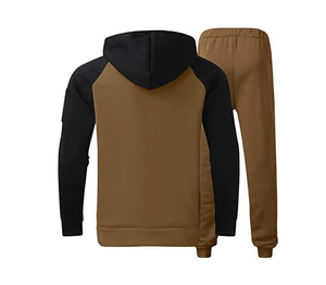 2025 personnalisé formation Jogging confortable pull à capuche avec poche kangourou double couleur costumes deux pièces ensemble survêtements pour hommes - Product Image 6