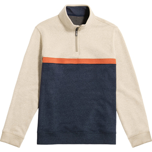 Vente en gros de sweat-shirts à manches longues pour hommes pulls à manches longues avec demi-fermeture éclair pull col à capuche pour homme sweat-shirt basics - Product Image 4