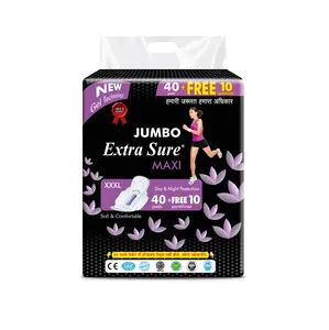 Weich und atmungsaktiv Extra Sure XXXL Jumbo Extra Sure Maxi Pads für Mädchen zu günstigem Preis aus Indien verfügbar