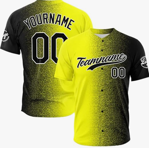 Maillot de baseball respirant cousu avec impression numérique par sublimation sur mesure OEM - Product Image 5
