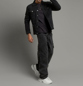 Veste universitaire à boutons pour homme, design personnalisé, vêtements robustes, col montant, motif de lettres, logo frontal - Mode classique à manches longues - Product Image 2