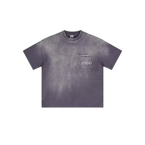 เสื้อยืดซักกรดสำหรับผู้ชายเสื้อลำลองสำหรับใส่ซักแบบสลิมฟิตไซส์พิเศษเสื้อยืดซักกรดแขนสั้นสำหรับผู้ชาย - Product Image 6