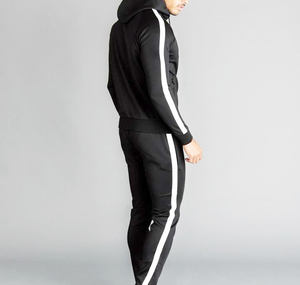 ชุดออกกำลังกายผู้ชายไซส์ใหญ่พิเศษ 2 ชิ้น สไตล์ไฮสตรีท ผ้าเนื้อปานกลาง ระบายอากาศได้ดี ผลิตจากโพลีเอสเตอร์ผสมสแปนเด็กซ์ ทรงเข้ารูป พร้อมโลโก้สั่งทำพิเศษ ไซส์ XXL - Product Image 4