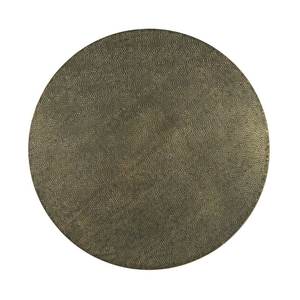 Taburete lateral de aluminio fundido artesanal, diseño único con consola de incrustaciones de hueso con acabado antiguo de latón para sala de estar y dormitorio - Product Image 2