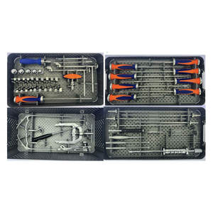 ชุดเครื่องมือผ่าตัดกระดูกสันหลังคุณภาพสูงสำหรับข้อสะโพก ระบบ 6.0 มม. ชุดเครื่องมือระบบสกรูกระดูกสันหลังแบบ Pedicle ผลิตตามสั่ง - Product Image 1