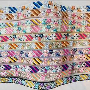 Exquisitos cordones bordados para alta costura y diseños nupciales Encaje bordado de lujo Perfecto para diseñadores de moda - Product Image 6