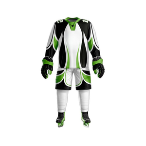 100% Polyester Respirant Hockey Sur Glace Sportswear Teamwear Jersey Pantalon Ensemble avec Impression Par Sublimation Uniformes Personnalisés - Product Image 1