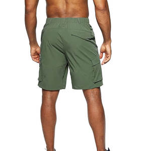 กางเกงขาสั้นคาร์โก้ของผู้ชายผ้าฝ้ายย้อมสีล้วนสไตล์ลำลองมีหลายกระเป๋ากันน้ำและระบายอากาศได้ดีย้อมสี100% - Product Image 3