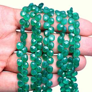 Cuentas Facetadas de Ónice Verde AAA+ de 6mm-7mm, Cuentas Sueltas de Ónice Verde Natural, Piedras Semipreciosas para Joyería - Product Image 2