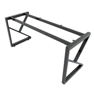Industrial Style Kconcept HCKC024 Steel Table Legs Assembly for 160x60cm Tables with Easy Installation - Product Image 1