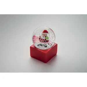 Decorazioni Natalizie in Vetro Fatte a Mano a Forma di Palla di Neve - Product Image 1