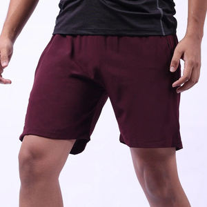 Color granate con bolsillo lateral Hecho en Pakistán Ligero Suave al tacto Ropa exterior Pantalones cortos de gimnasio de secado rápido POR INDUSTRIAS INCREÍBLES - Product Image 1