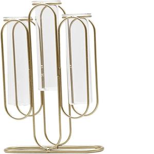 Plantas de flores de Metal con contenedor negro, Decoración de mesa hidropónico para soporte de flores, novedad - Product Image 3