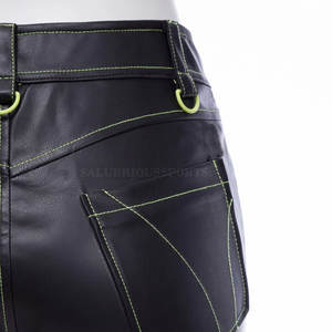Nouveautés Shorts en cuir Shorts en cuir pour femmes à la mode Logo personnalisé Shorts en cuir d'entraînement au meilleur prix - Product Image 5