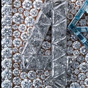 Pendentif personnalisé en argent sterling 925 avec logo 4CS | Pendentif glacé plaqué rhodium avec diamants Moissanite VVS - Product Image 3