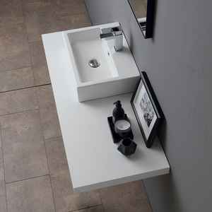 Lavabo Ovalado de Cerámica Moderno para Encimera, Fácil de Limpiar - Product Image 3