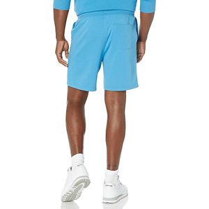 Shorts en molleton pour hommes, tissu doux en coton, taille élastique, décontracté, été, détente, athlétique, confort - Product Image 3