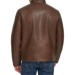 Veste en cuir pour homme de style nouveau, couleur unie, qualité supérieure, veste en cuir très vendue - Product Image 3