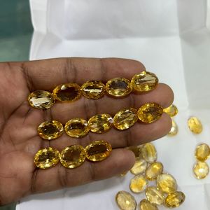 Pierre taillée Citrine naturelle ~ pierre taillée Citrine à facettes ~ pierre précieuse Citrine ~ forme ovale ~ qualité de propreté calibrée, pierre précieuse en vrac - Product Image 3