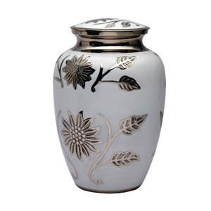 Offre Spéciale urnes funéraires en métal personnalisées meilleure qualité pot de cendres en métal fait à la main de luxe urnes funéraires en aluminium pour cendres humaines - Product Image 6