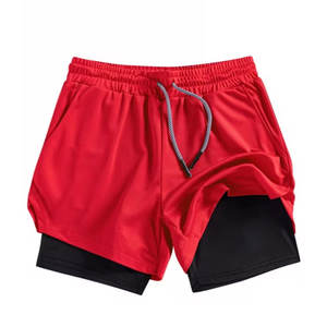 Pantalones Cortos Deportivos Casuales para Hombre, Color Sólido, Transpirables, para Correr, Entrenamiento, Fitness, Ropa Deportiva Ligera de Secado Rápido - Product Image 1