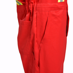 ชุดเครื่องแบบป้องกันความปลอดภัยสะท้อนแสงสูงมีกระเป๋าชุดทำงานชุดทำงานก่อสร้างในอุตสาหกรรม - Product Image 4