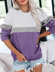 Sweat-shirt décontracté pour femmes nouveau Style conception d'épaule tombante grande taille respirant imperméable arrivant différents Styles pour l'automne - Product Image 3