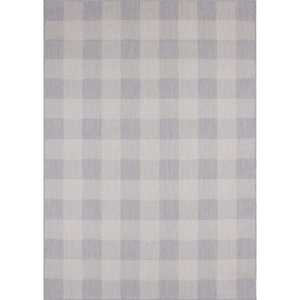 Alfombra Reversible de Polipropileno para Exteriores, Moderna, Jacquard, Gris, 700GR - Product Image 1