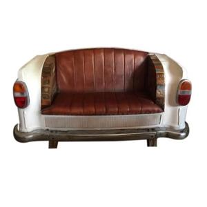 Canapé industriel en métal Jodhpur pour voiture 2 places avec cadre en métal massif Bar de comptoir Canapé Bar Canapé pour salon Meubles de décoration intérieure - Product Image 1