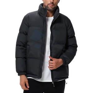 Chaqueta de burbuja de bloque de color personalizada para hombre, Abrigo acolchado de corte holgado para esquí, viajes, senderismo, marca OEM, bordado de pantalla de hojaldre - Product Image 5