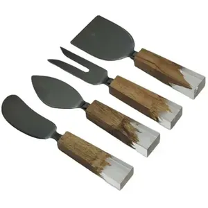 Juego de Cuchillos para Queso de Acero Inoxidable Dorado, Ecológico, de Primera Calidad, Juego de 3 para Bodas y Uso en Restaurantes - Product Image 6