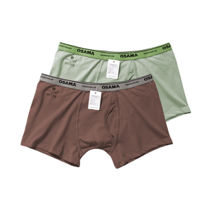 Calzoncillos bóxer para hombre de tiro medio sostenible de Vinh Hung Vietnam, transpirable, elástico, tejido de punto elástico en 4 direcciones, cintura con logotipo personalizado - Product Image 1