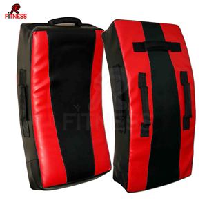Almohadillas de Entrenamiento de Muay Thai y Kickboxing de Cuero Curvado - Almohadillas Protectoras Resistentes y Cómodas para Brazos para Boxeo MMA - Product Image 1