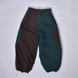 Pantalon cargo chauffant tendance pour homme 100% polyester super baggy et multi-poches avec cordons et fermeture à glissière - Product Image 2