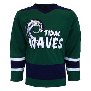 Uniforme de hockey sur glace avec logo personnalisé, nom de l'équipe, manches longues, respirant, séchage rapide, 100% polyester, couleur personnalisée, maillot - Product Image 4