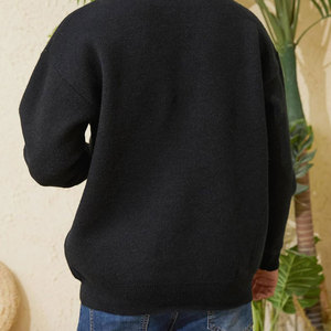 Pulls pour hommes tricots vêtements pour hommes col rond pull pour hommes chaud hiver respirant pull surdimensionné - Product Image 5