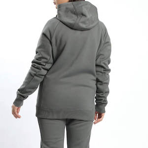 Conjunto de dos piezas personalizado OEM al por mayor para correr color personalizado chaqueta cortavientos chándales para mujer Jersey sólido chándal - Product Image 6