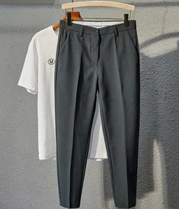 Pantalon taille haute britannique décontracté pour hommes pantalon léger nouveau pantalon pour hommes pour le bureau pantalons - Product Image 5