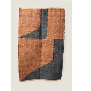 พรมปอกระเจาทำด้วยมือเสื่อใยธรรมชาติทรงกลม & สี่เหลี่ยมเป็นมิตรกับสิ่งแวดล้อม - Product Image 1