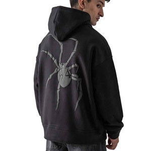 Sweat-shirt pour homme personnalisé avec logo, en coton 100% de haute qualité, coupe classique, molleton épais vintage, avec poche - Product Image 6