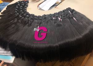 Extensions de cheveux Remy alignées sur les cuticules droites pour femmes noires pour la fabrication de perruques - Product Image 2