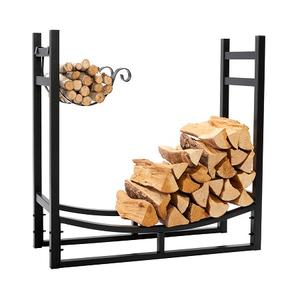Advantageous Design Log Rack Premium Quality Black Color Iron Log Rack Customized Shape And Size Log Rack In India - Product Image 5